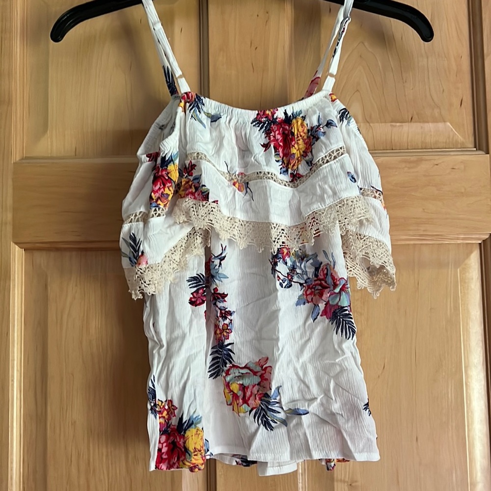 Off the shoulder floral top